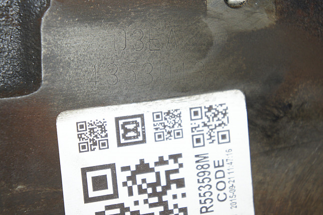 Номер двигателя и фотография площадки Hyundai D3EA