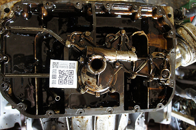 Фотография блока двигателя без поддона (коленвала) AUDI AHA