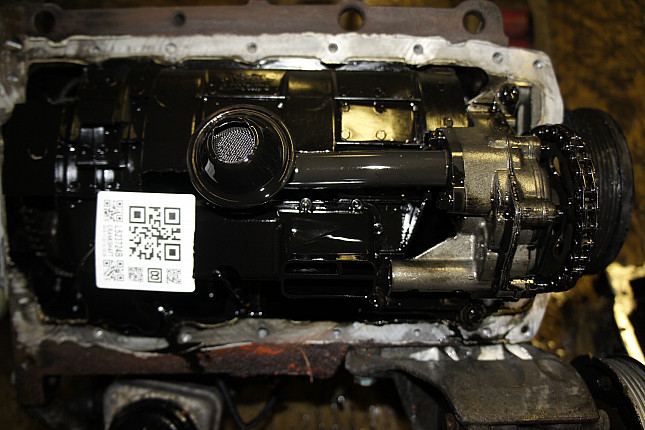 Фотография блока двигателя без поддона (коленвала) VW AXR