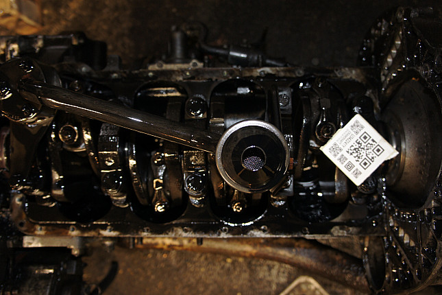 Фотография блока двигателя без поддона (коленвала) MERCEDES-BENZ OM 616.963 + МКПП