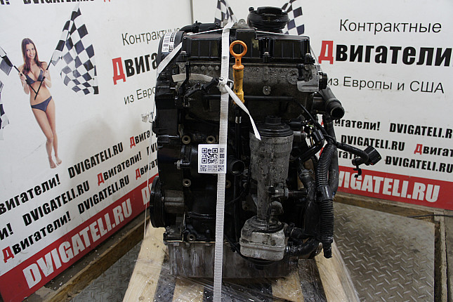 Двигатель вид с боку Skoda BNV