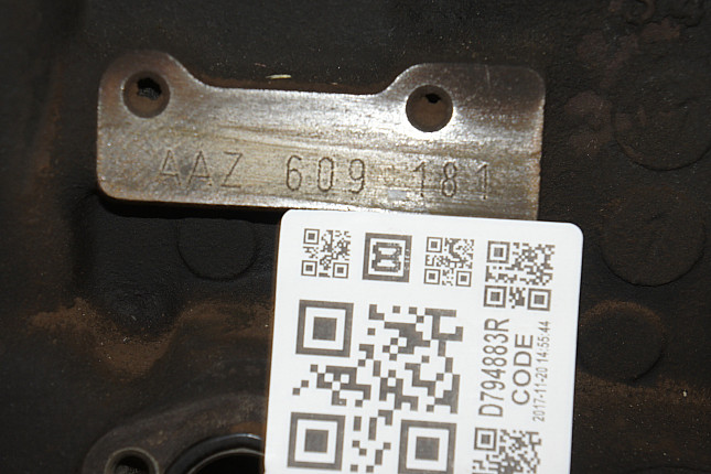 Номер двигателя и фотография площадки VW AAZ