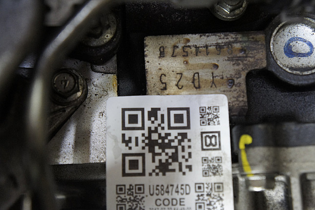 Номер двигателя и фотография площадки Nissan YD25DDTi