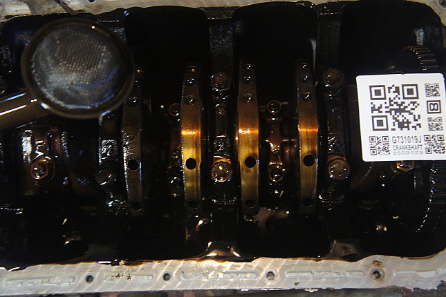 Фотография блока двигателя без поддона (коленвала) HYUNDAI G4EB