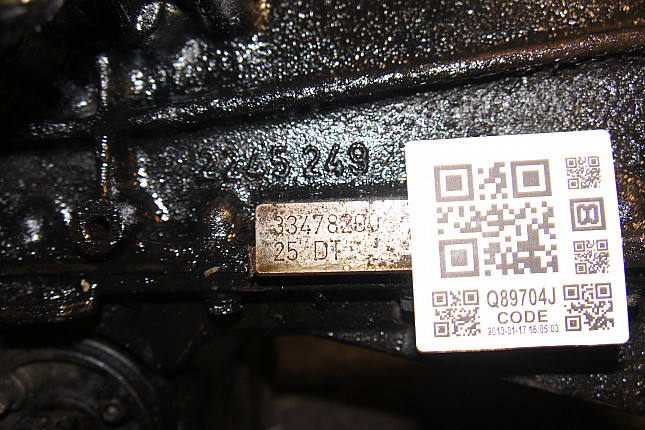 Номер двигателя и фотография площадки Opel  25 DT
