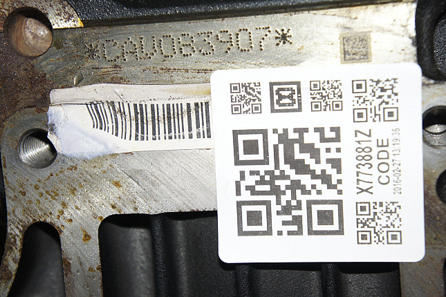 Номер двигателя и фотография площадки VW CAVD