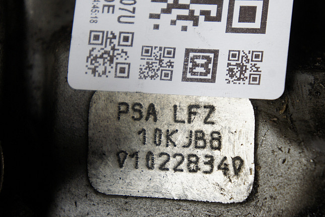 Номер двигателя и фотография площадки Citroen LFZ (XU7JP)