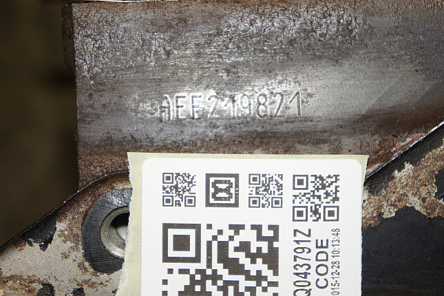 Номер двигателя и фотография площадки Skoda AEE