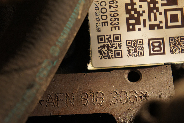 Номер двигателя и фотография площадки VW AFN