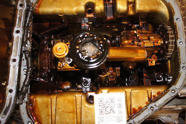 Фотография блока двигателя без поддона (коленвала) MERCEDES-BENZ M 119.971