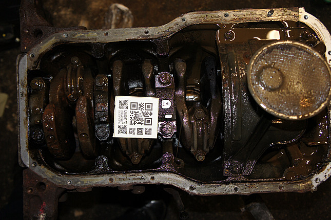 Фотография блока двигателя без поддона (коленвала) TOYOTA 3S-FE