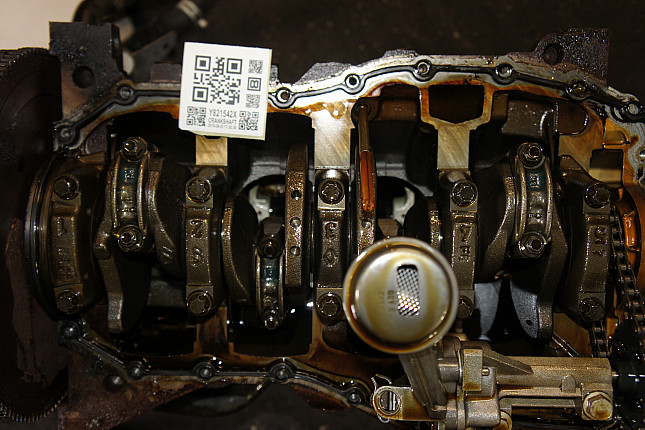Фотография блока двигателя без поддона (коленвала) RENAULT K4M 690