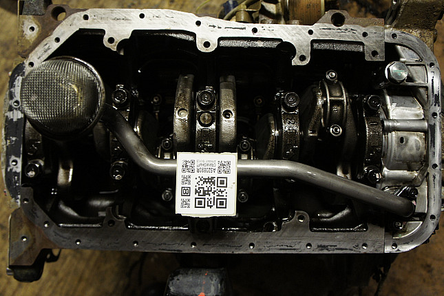 Фотография блока двигателя без поддона (коленвала) Mitsubishi 4D56 HP