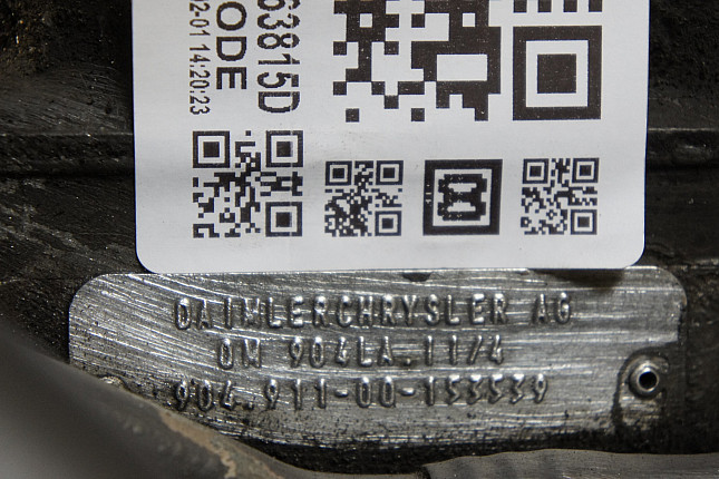 Номер двигателя и фотография площадки Mercedes OM 904.911