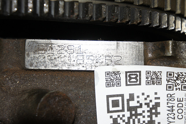 Номер двигателя и фотография площадки Chevrolet B12S1