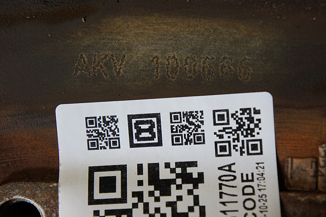 Номер двигателя и фотография площадки SEAT AKV
