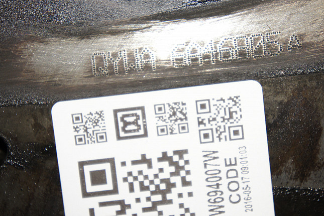 Номер двигателя и фотография площадки Ford QYWA