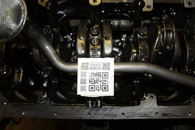 Фотография блока двигателя без поддона (коленвала) Mitsubishi 4D56 HP